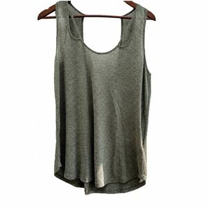 H.I.P. Top Women's Size Large Sleeveless Grey & Gold‎ Metallic Top